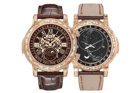 patek philippe sky moon tourbillon double face|patek philippe 6002r 001 price.